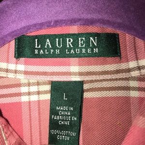 Men’s long sleeve plaid button down